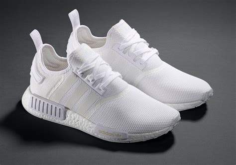 all white Adidas NMD women